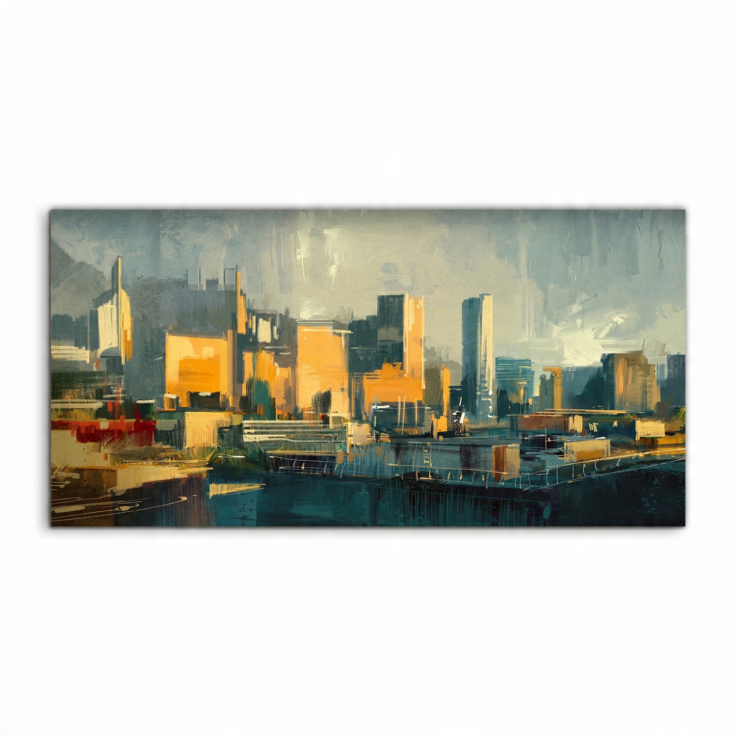 

Fotoobraz 120x60 z nadrukiem Zachód Słońca Miasto