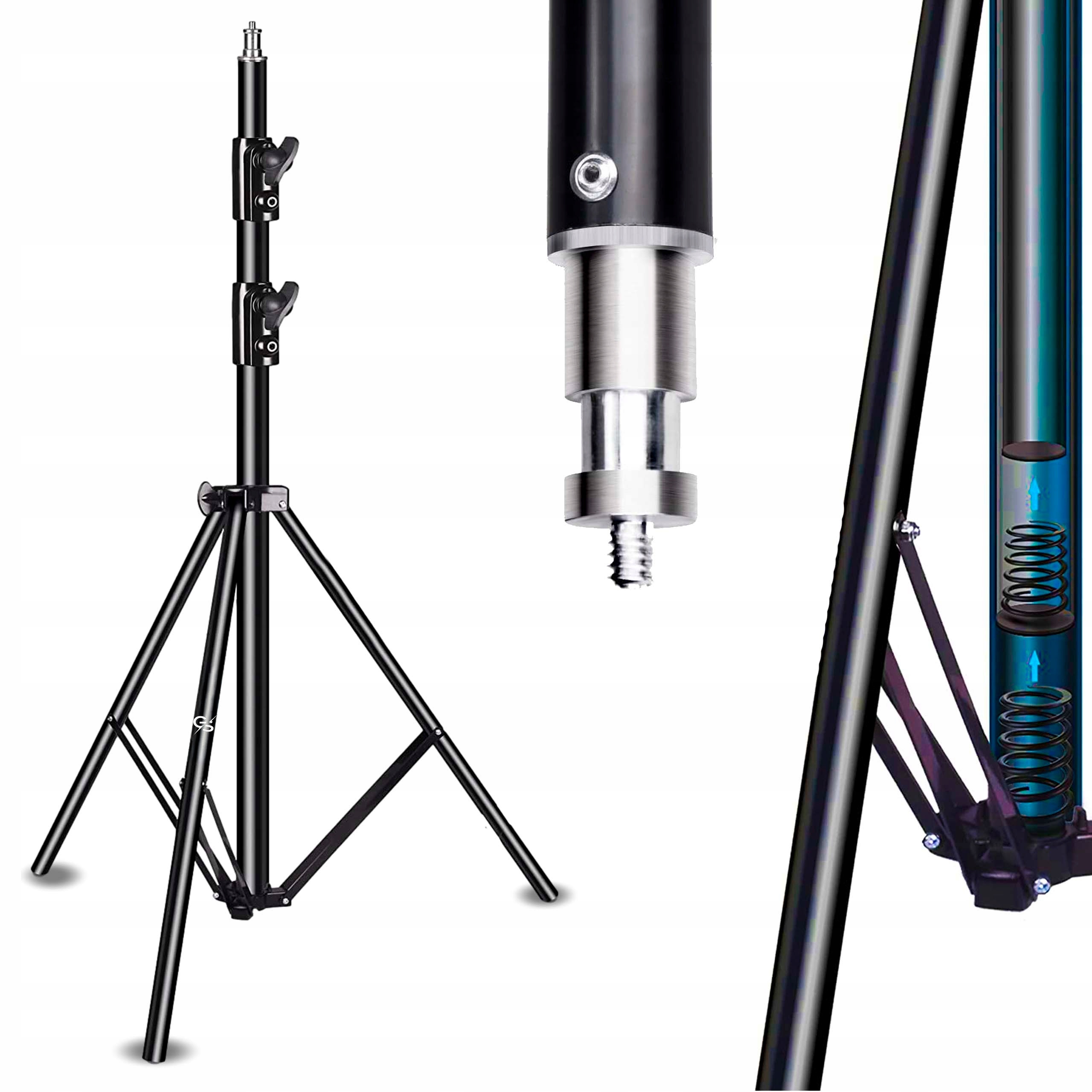Statyw Do Lasera Tripod 2,9M Poziomic Laserowej Stabilny Wysoki Amortyzacja