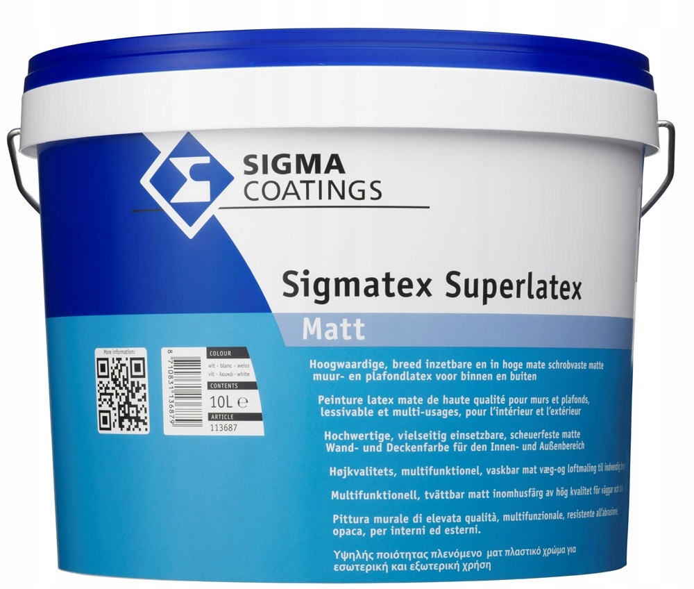 Sigma Superlatex Barva na stropy 10L Bílá