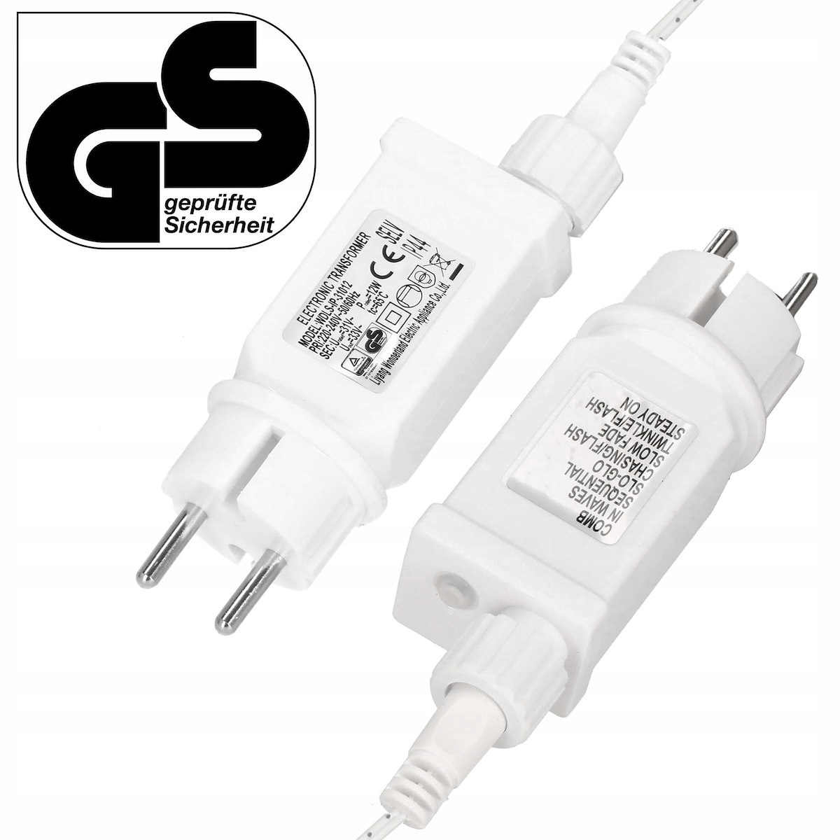 ZEWNĘTRZNE LAMPKI CHOINKOWE 500LED FUNKCJE KURTYNA 22,5m SOPLE CIEPŁE BIAŁE Marka Springos