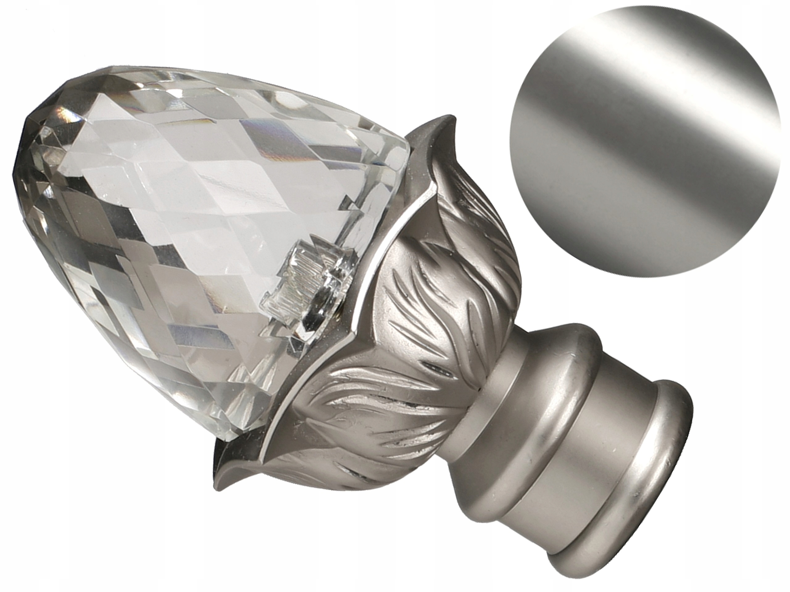 

25 mm Caris zakończenie do karnisza Satyna