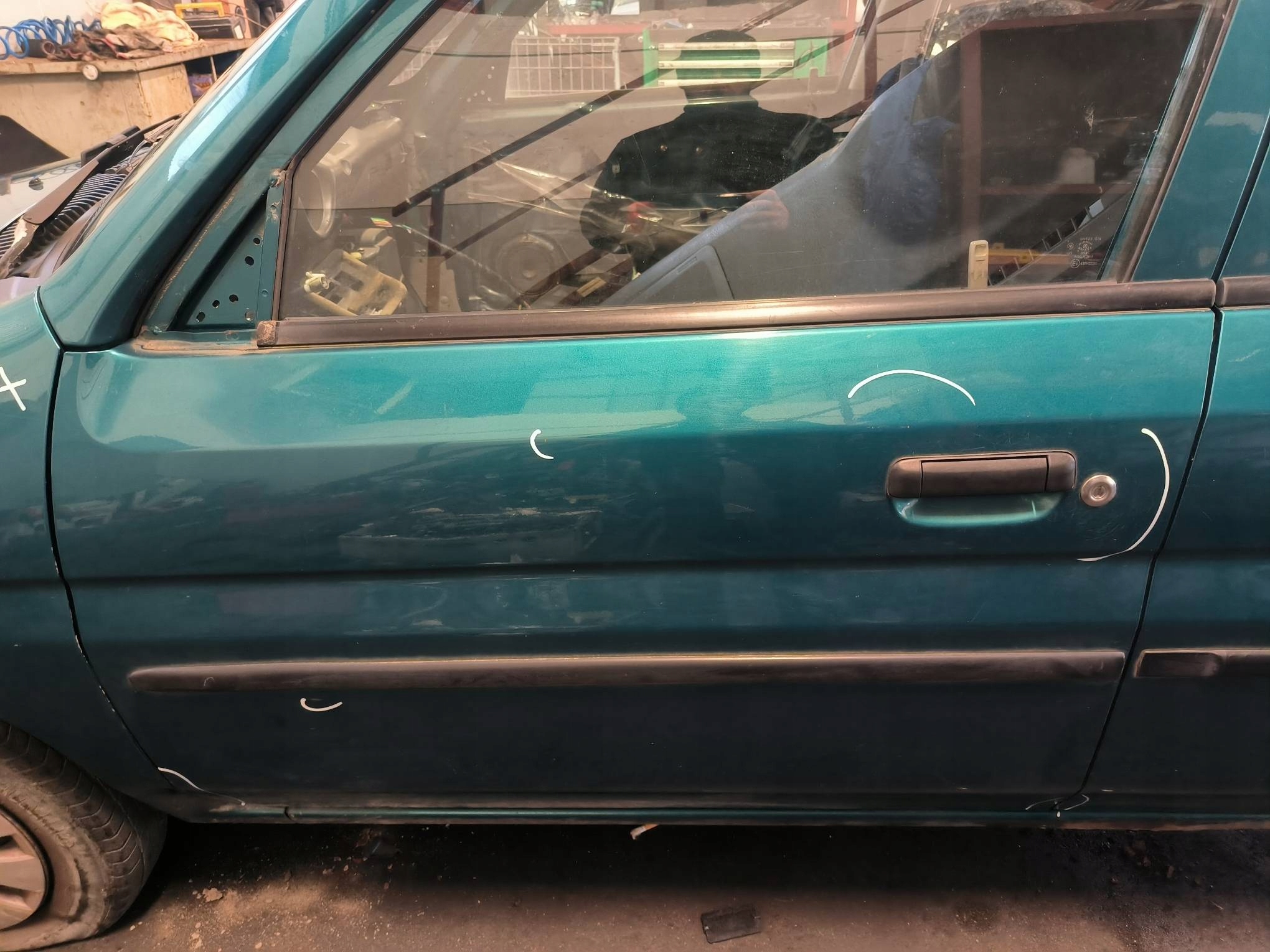 door left front green MAZDA DEMIO and