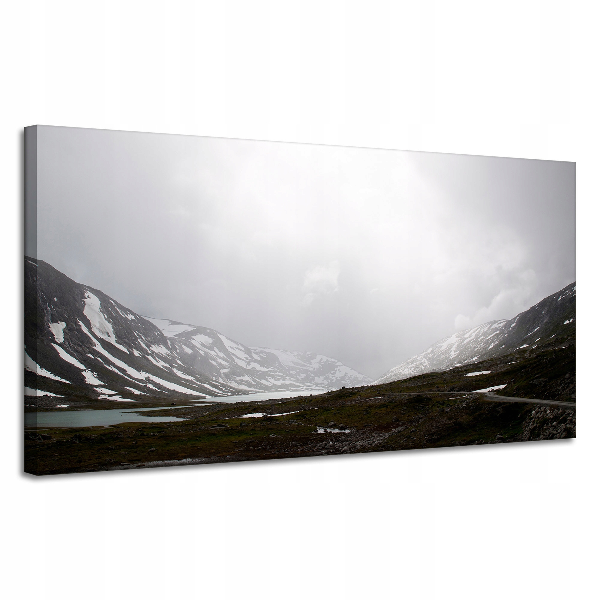 Obraz na plátně Příroda Hory V zimě Rybníky 120x60 cm