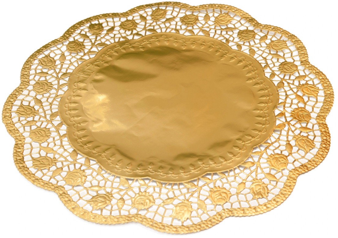 

Żłote Serwetki Ozdobne Pod Talerze 30cm 10szt