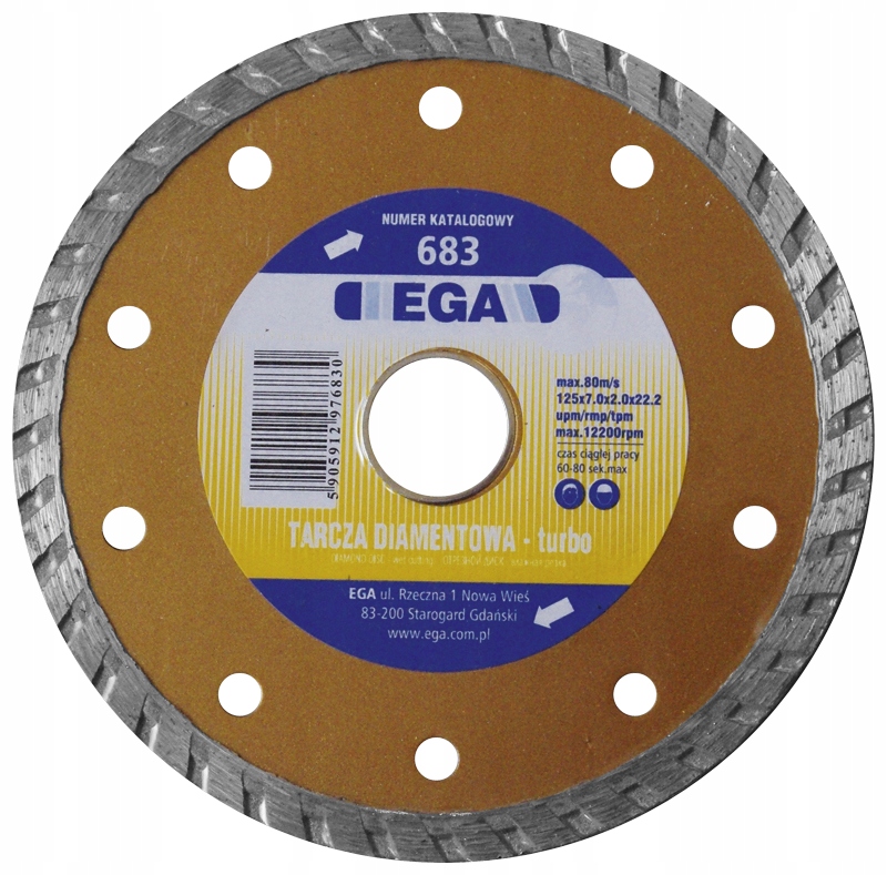 

Tarcza Diamentowa Turbo 180mm