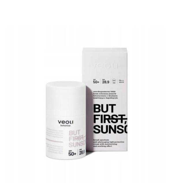 Veoli Botanica But First Sunscreen Spf 50, denní krém na obličej 50 ml
