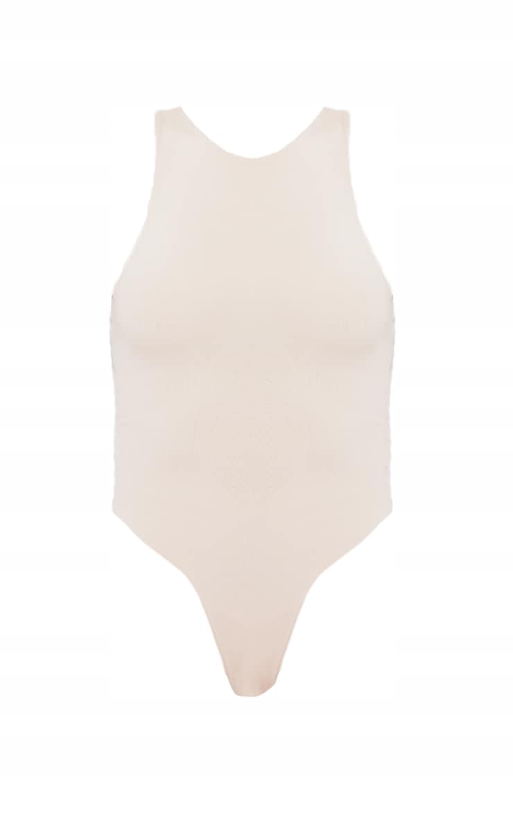 PrettyLittleThing CASUAL BODY BIAŁE GŁADKIE R.XL H115113 Dekolt okrągły