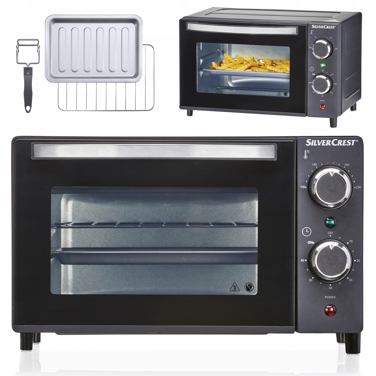 Piekarnik eleketryczny SilverCrest Sgb 800W Podgrzewac 9L Mini