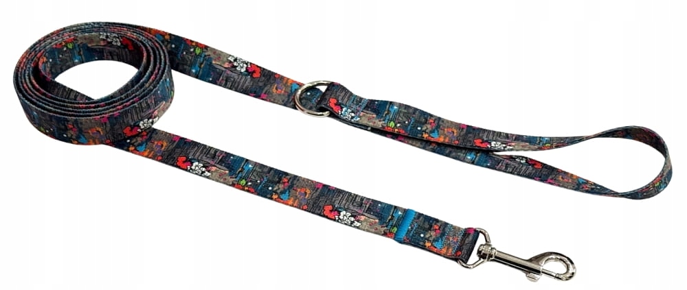 Levně Vodítko pro psa Procházka Trénink Tradiční 2.5 cm StreetArt XXXXL 10 m Zepnij