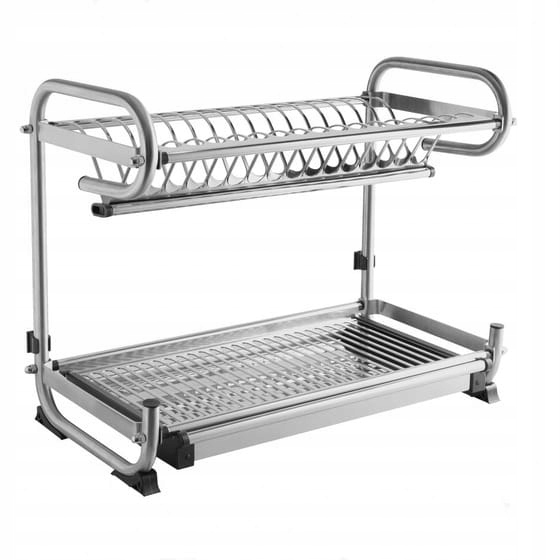 Dvojúrovňová Sušička Riadu Gtv Pre Skrinku D240*W482*H340 Inox