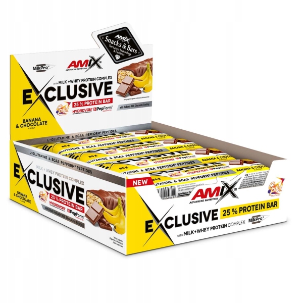 12x Exclusive Protein Bar 85g banana