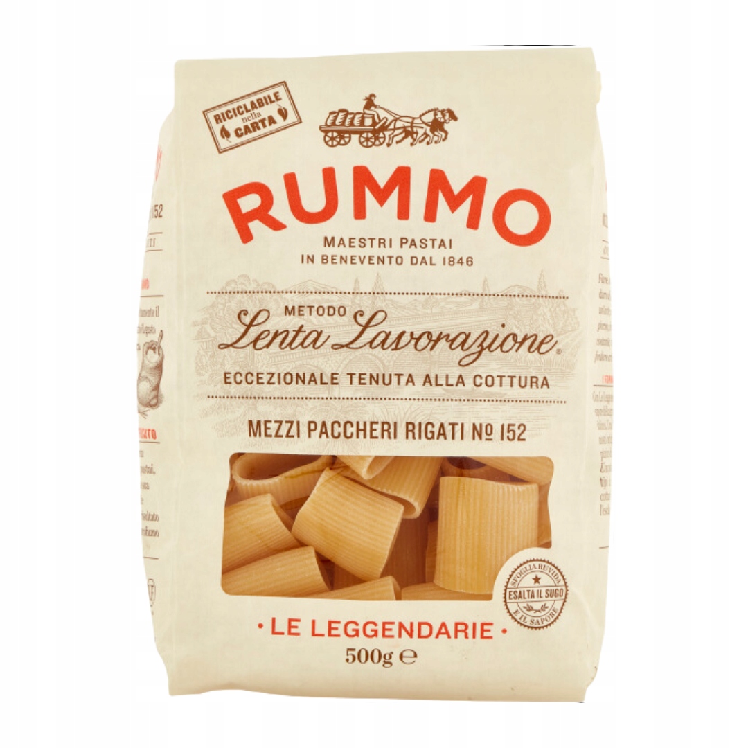 5 x Těstoviny Mezzi Paccheri n. 152 500 g Rummo