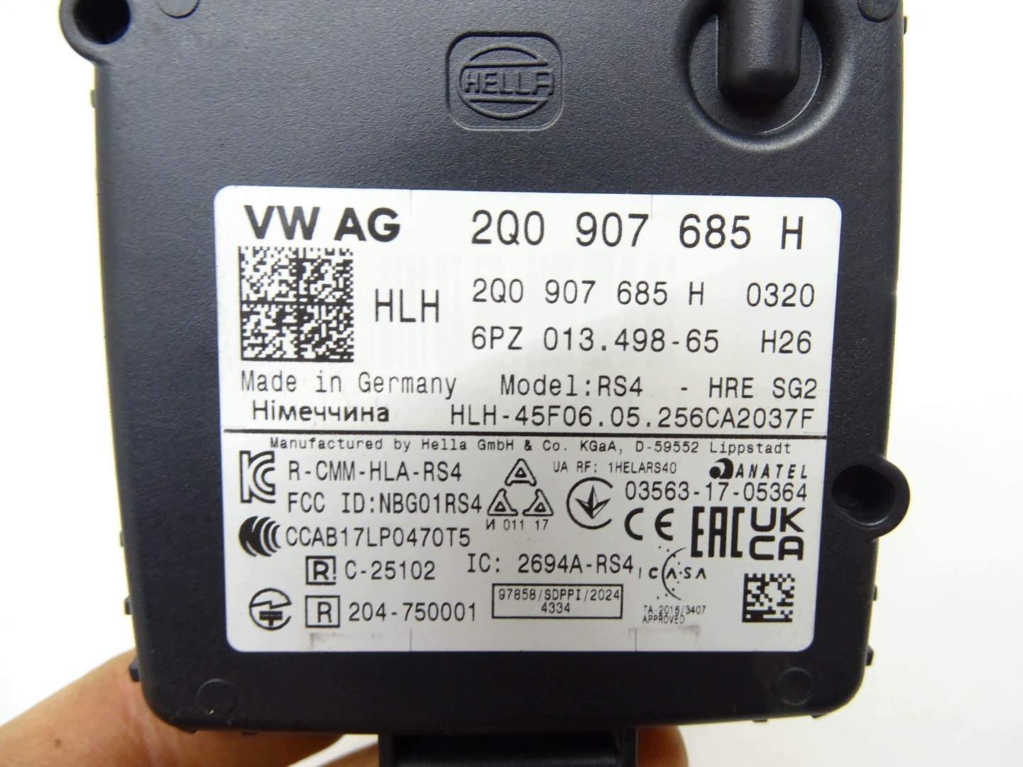 RADAR SENSOR DISTRONIC VW GOLF 8 2Q0907685H
