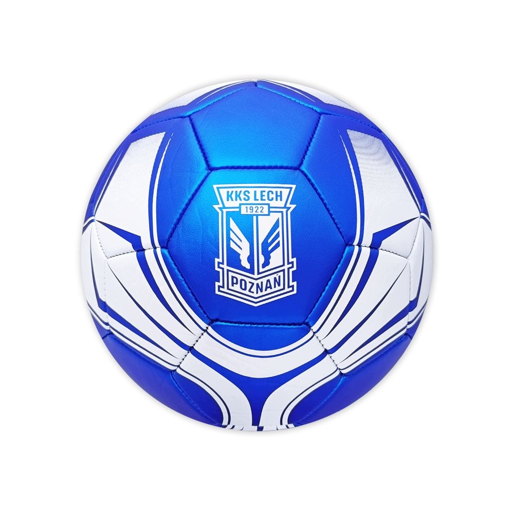 Piłka Lech Poznań Herb Neonowa Niebieska r.5