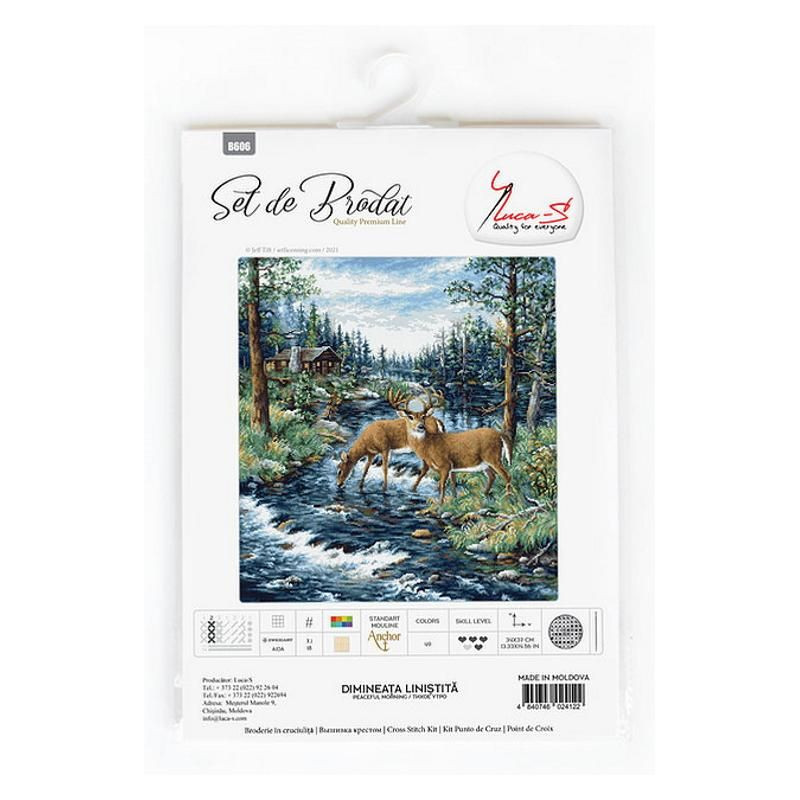 Křížková výšivka počítaná sada (kanva, mulina)