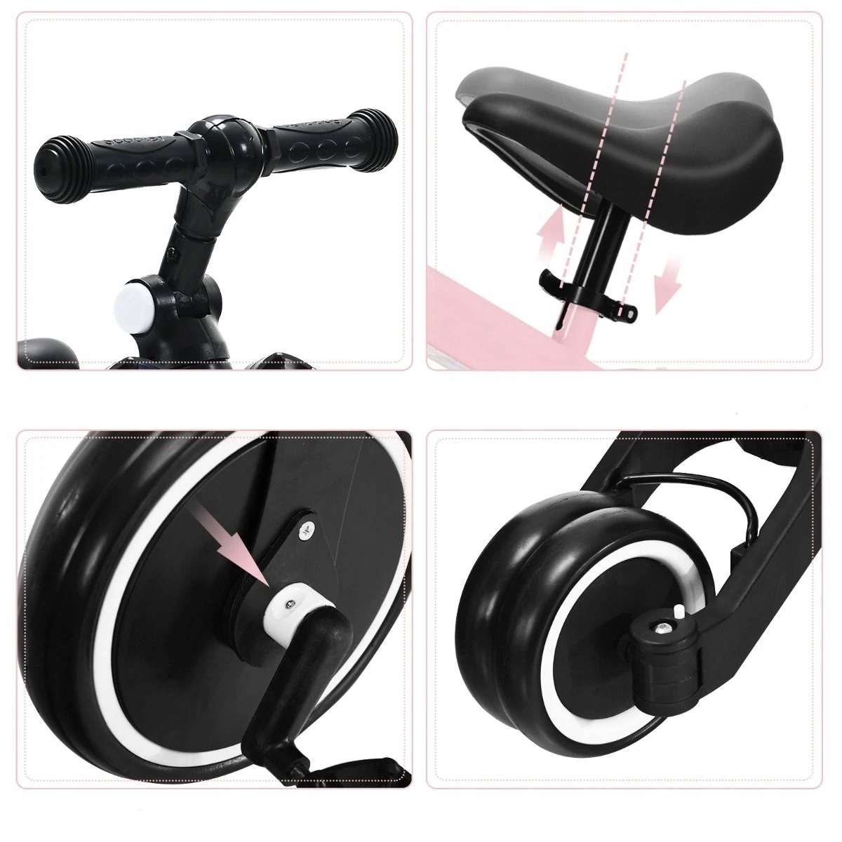 Rowerek biegowy Rowerek trójkołowy 3 w 1 Model TY593191PI