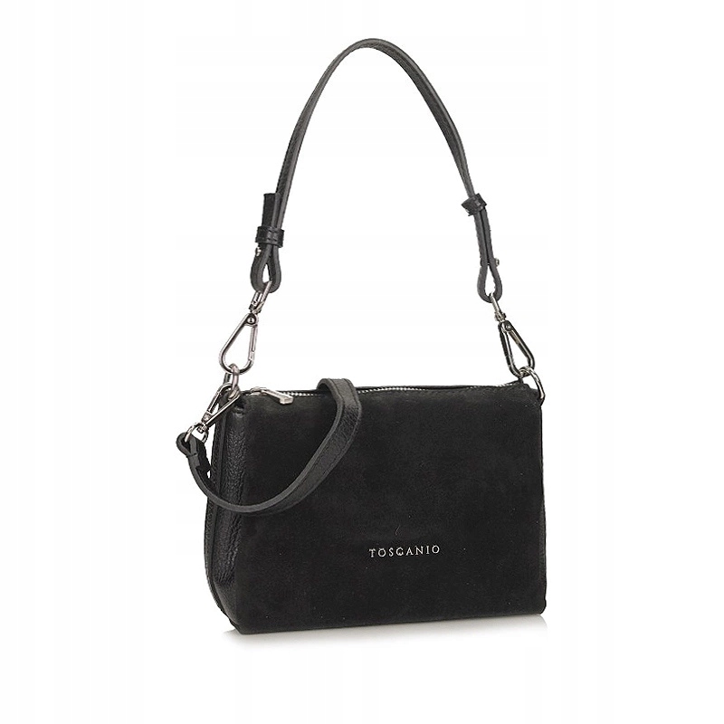 Klasická kožená Kabelka Přes Rameno Kabelka přes rameno Toscanio G91 Černá