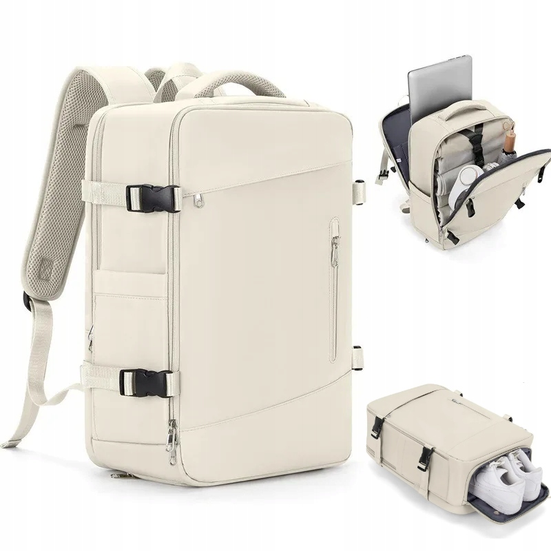 Batoh kabinový Usb voděodolný příruční zavazadlo 46×32×16 notebook 15,6