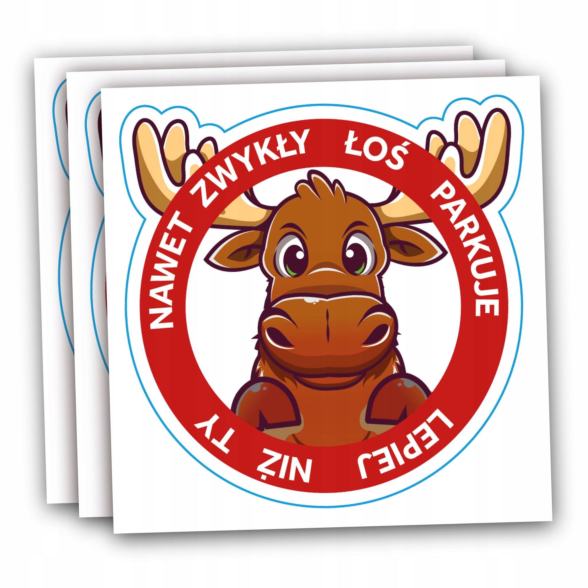 

Naklejki Karne Wlepy Wodoodporne Karny Łoś 50