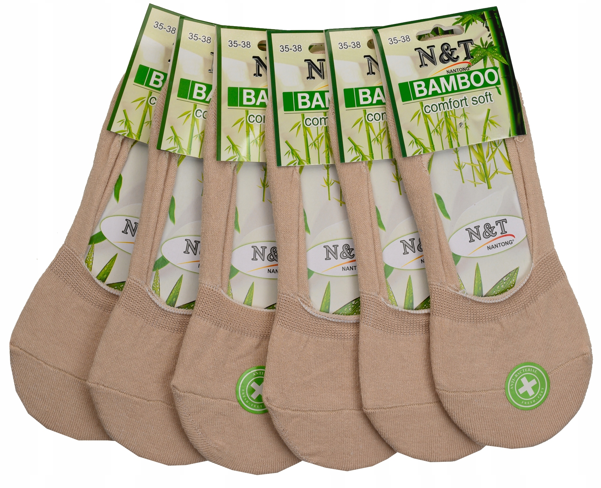 

6x Skarpetki Damskie Stopki niskie Bambusowe