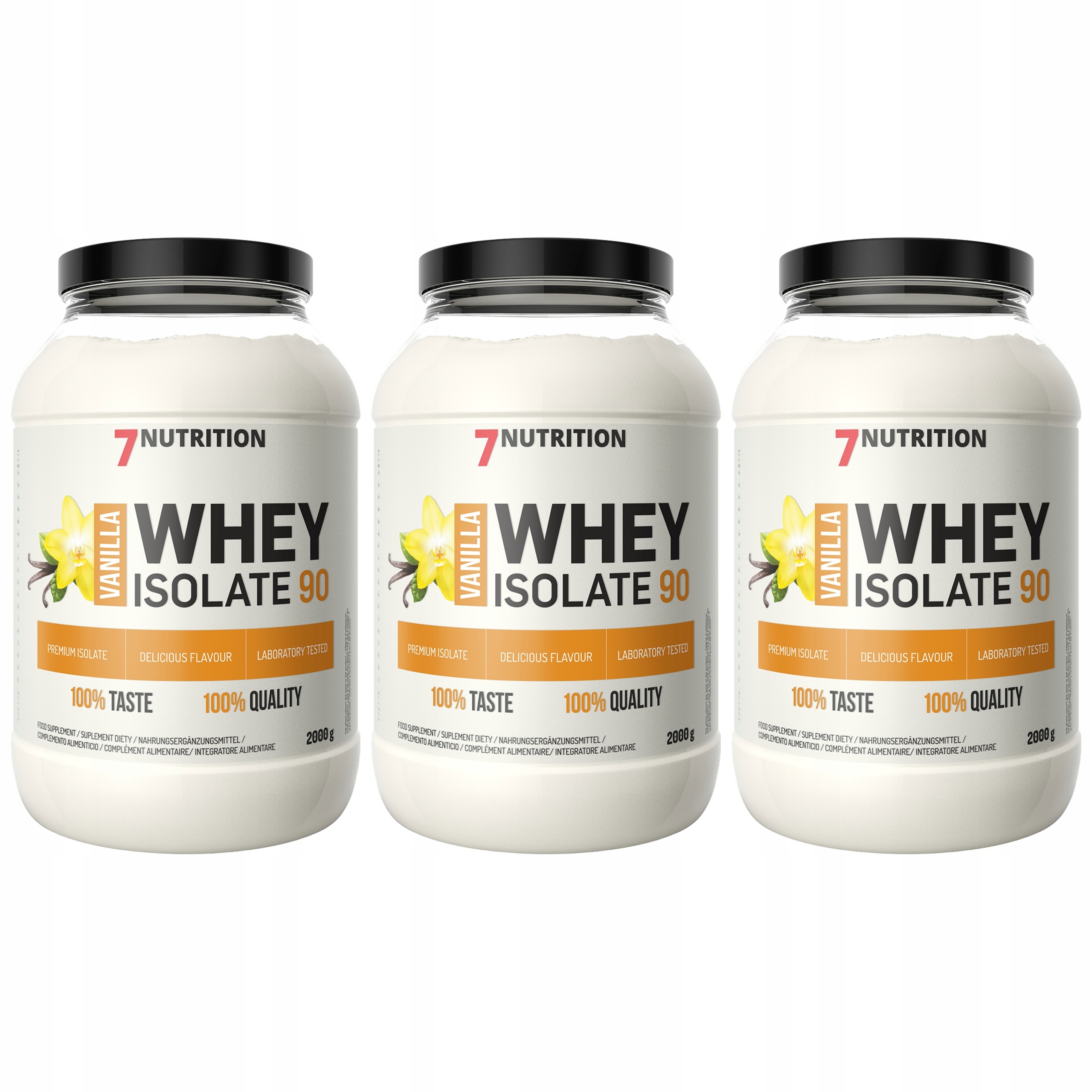 3x Syrovátkový Izolát Wpi 90 Whey Isolate 2000g 7 Nutrition