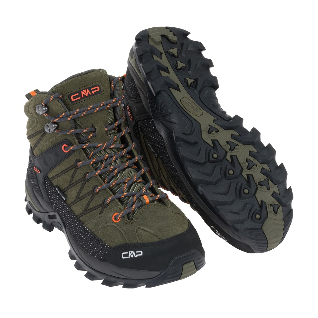 Pánské turistické trekové boty Cmp Rigel Mid Waterproof Olive 44