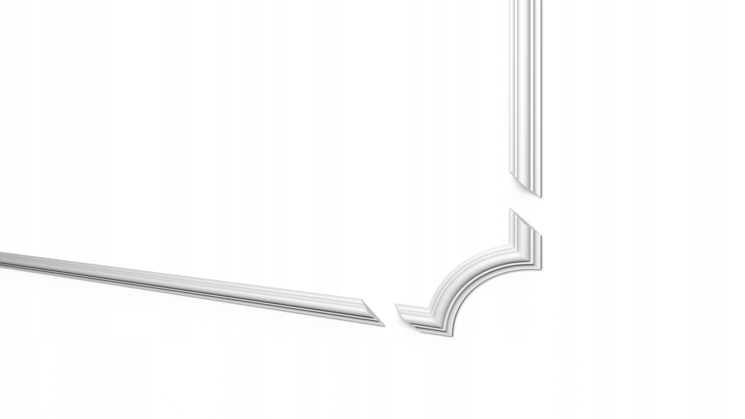 nástěnné rohy štukatura dekor cena 4ks 3D dekorativní rámečky