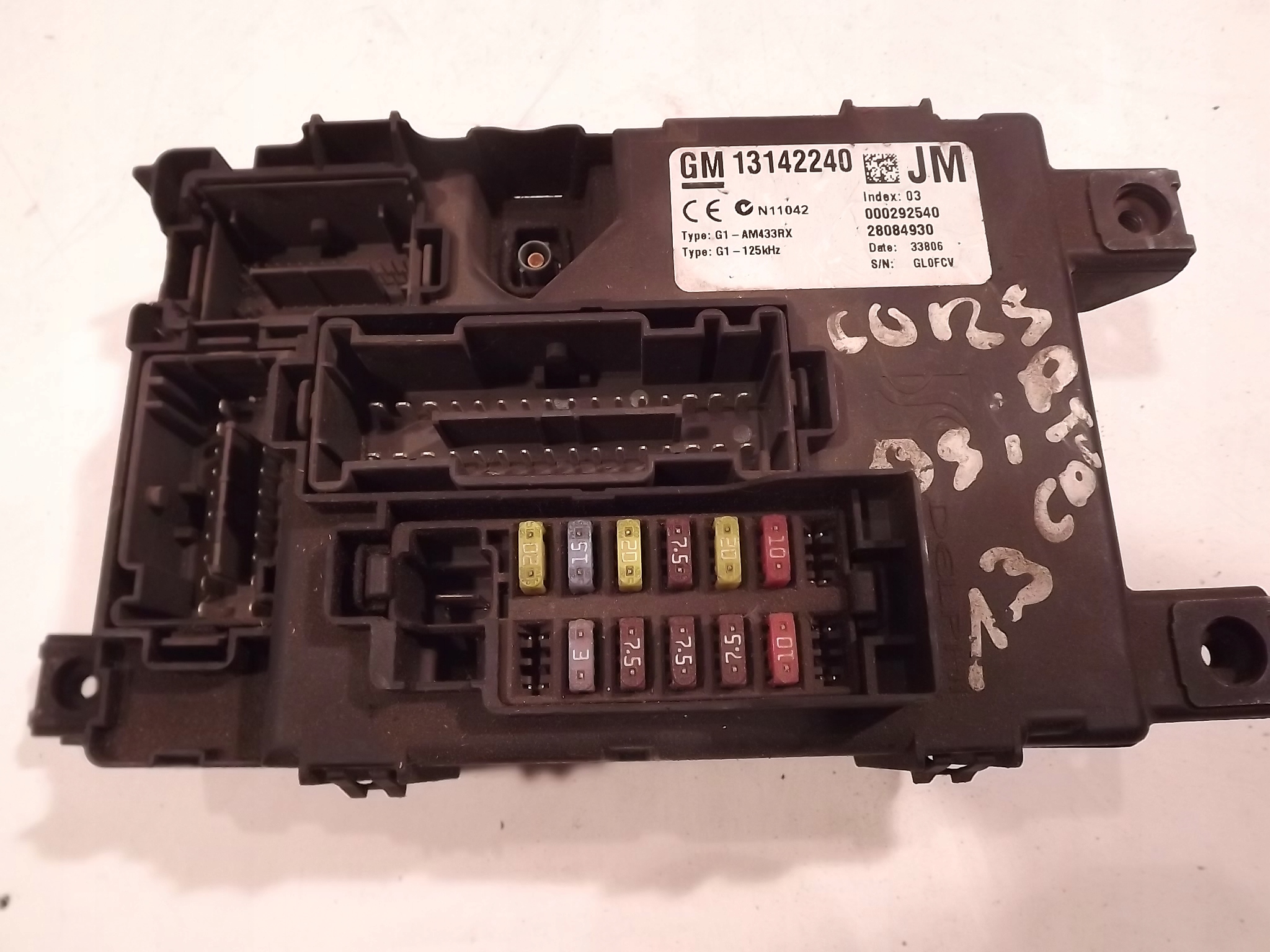 compartment module 13142240 JM BSI OPEL CORSA D