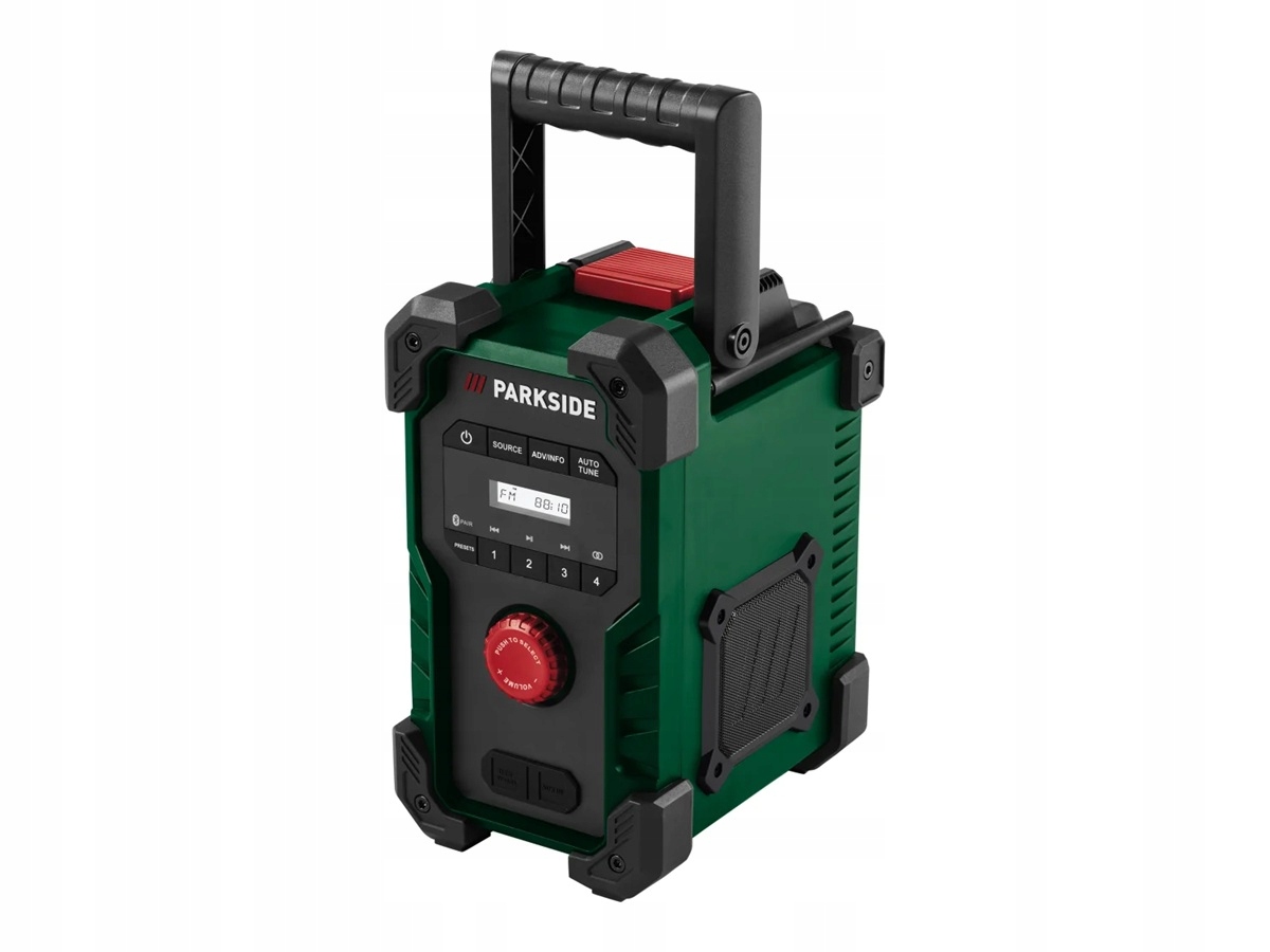 Stavební rádio 20 V Parkside Pbr 10 A1 Bluetooth bez aku a nabíječky