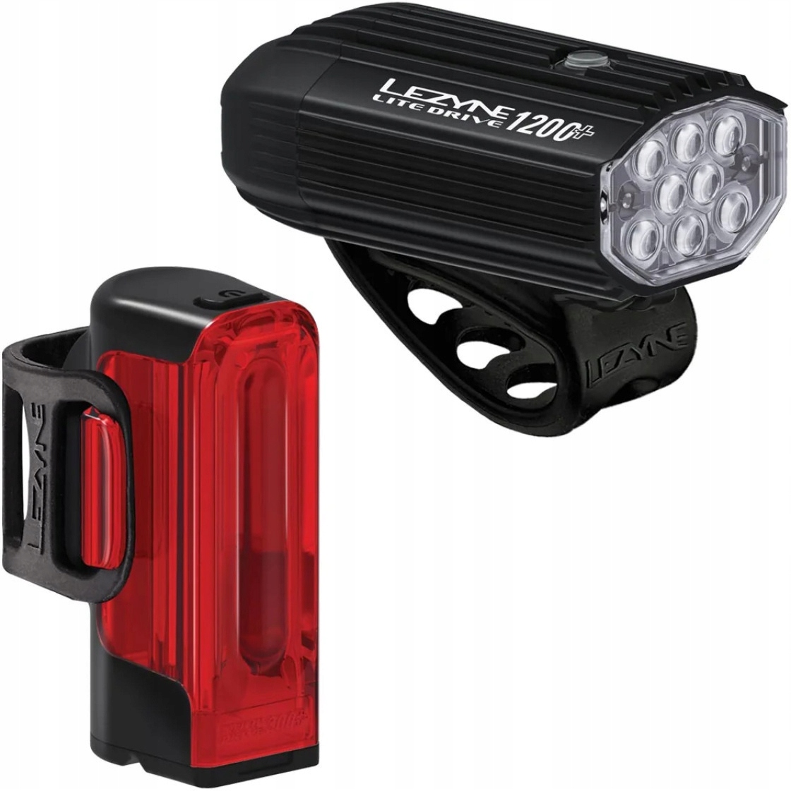 Sada světel Lezyne Led Pair Lite Drive 1200+ Strip Drive Pro 400+