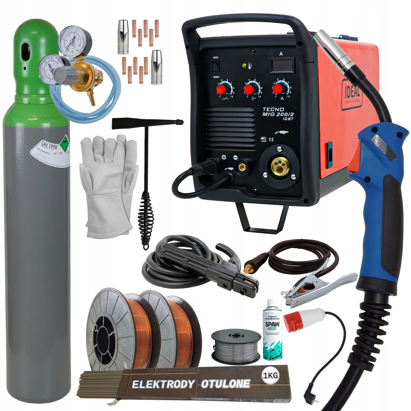 Spawarka MIG/MAG 230V/400V IDEAL TECNOMIG 200/2