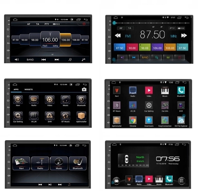 RADIO SAMOCHODOWE 2 DIN ANDROID USB GPS BLUETOOTH Radio informacja RDS pasmo AM pasmo FM