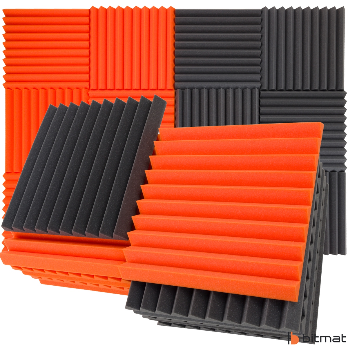 PANELE AKUSTYCZNE MATY PIANKI AKUSTYCZNE 50x50 3m2 do pokoju dziecięcego Grubość produktu 5 cm