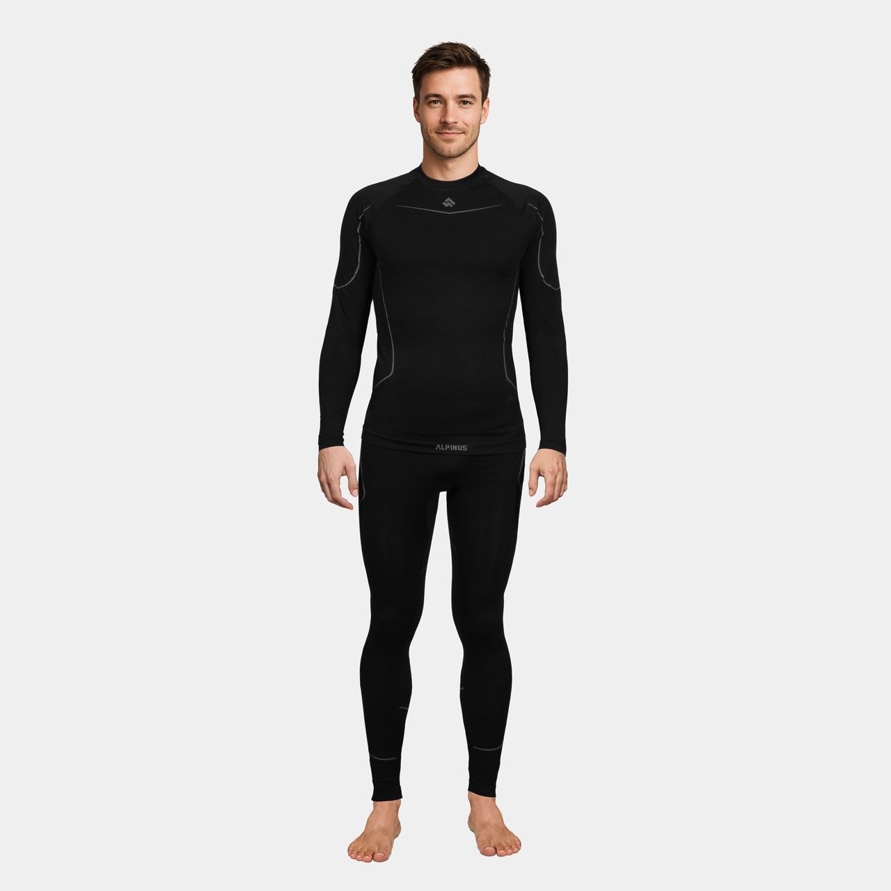Pánské termoaktivní spodní prádlo Alpinus Tactical Lakdah Set černé AO35158