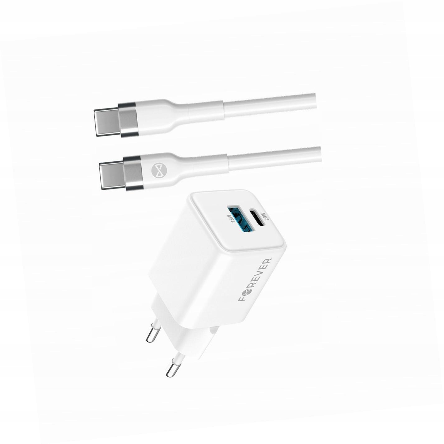 Szybka ładowarka GaN 20W Usb i Usb-c z kablem do Samsung Galaxy A51