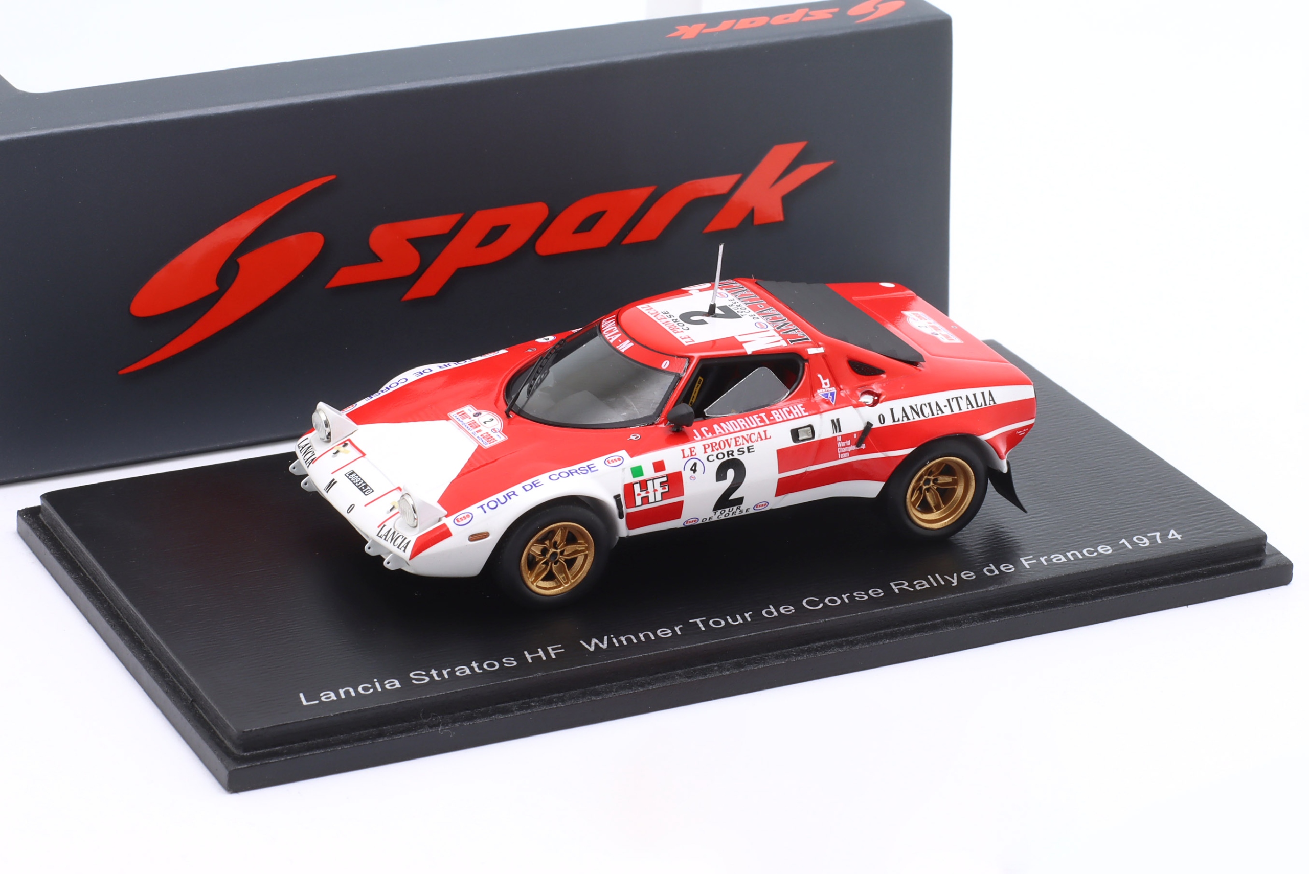 Spark Lancia Stratos Andruet Tour de Corse 74 1:43