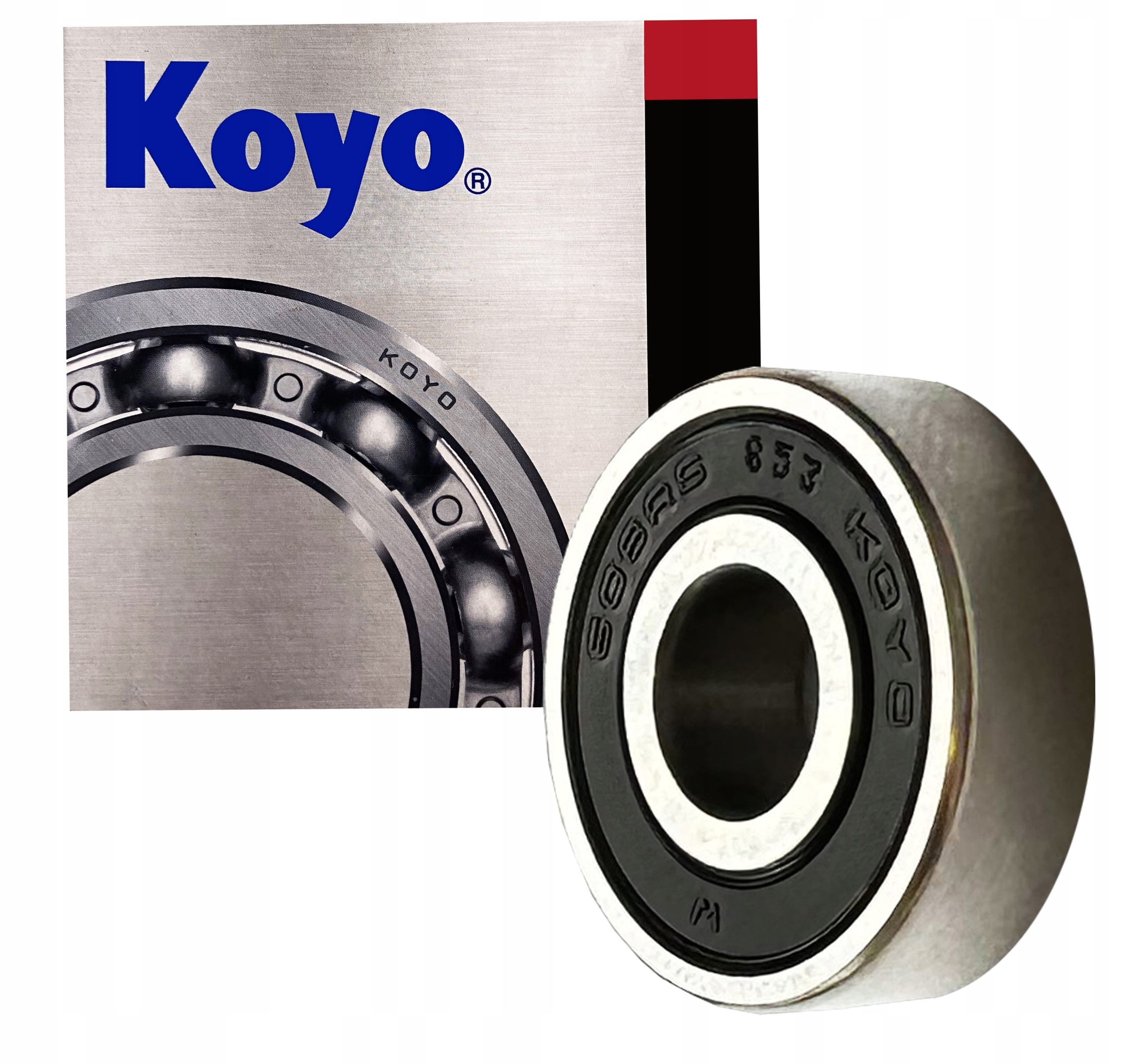 Łożysko 608 RS C3 KOYO kulkowe zwykłe jednorzędowe Kod producenta 608 RS C3 KOYO