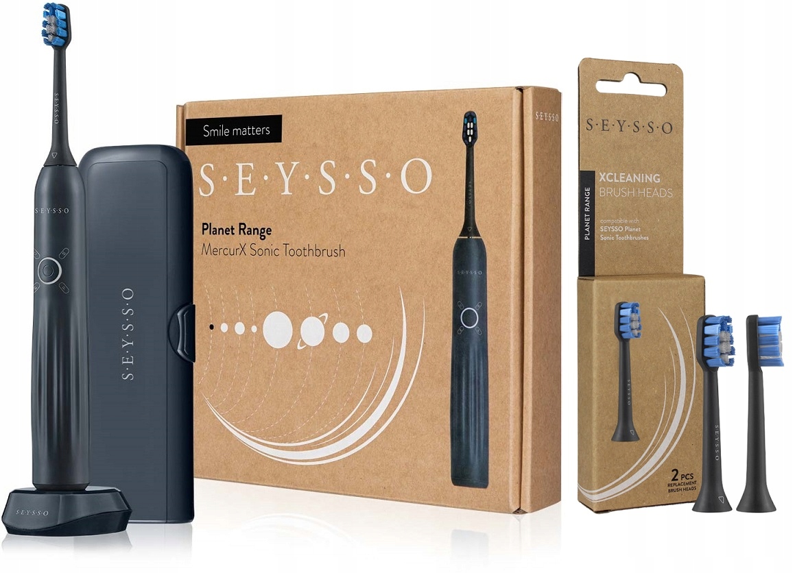 

Szczoteczka soniczna Seysso MercurX 2 końcówki