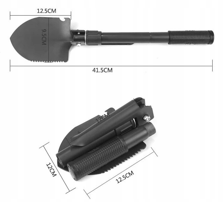 SAPERKA SKŁADANA WIELOFUNKCYJNA 6w1 ŁOPATA PIŁA KILOF OTWIERACZ MOCNA ETUI Kod producenta SAPERKA SKŁADANA MAŁA