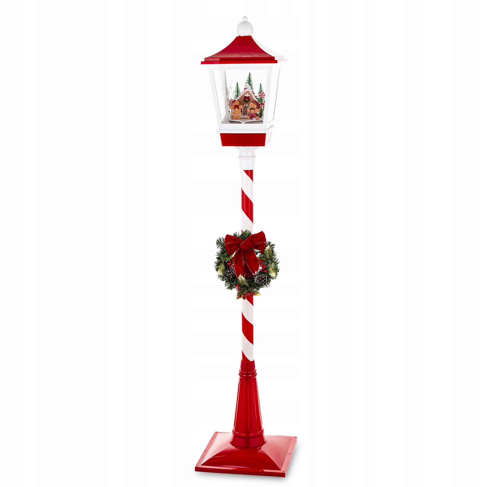 Lampáš Dekorácia Led Pozitívka Lampáš Vianočná Hra Svieti Sype Sneh
