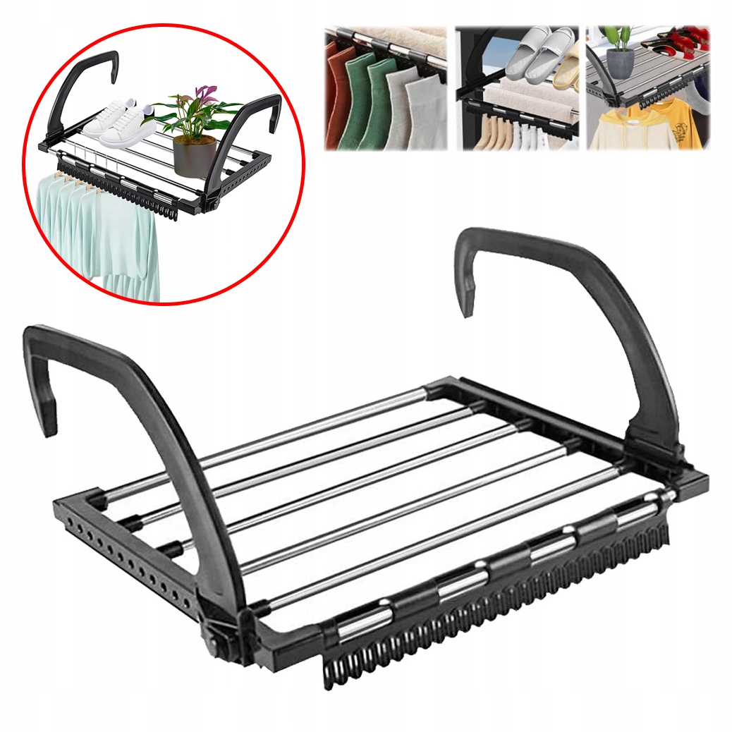 Sušák Na Prádlo, Balkonový Ohřívač, Nastavitelná, Kovová