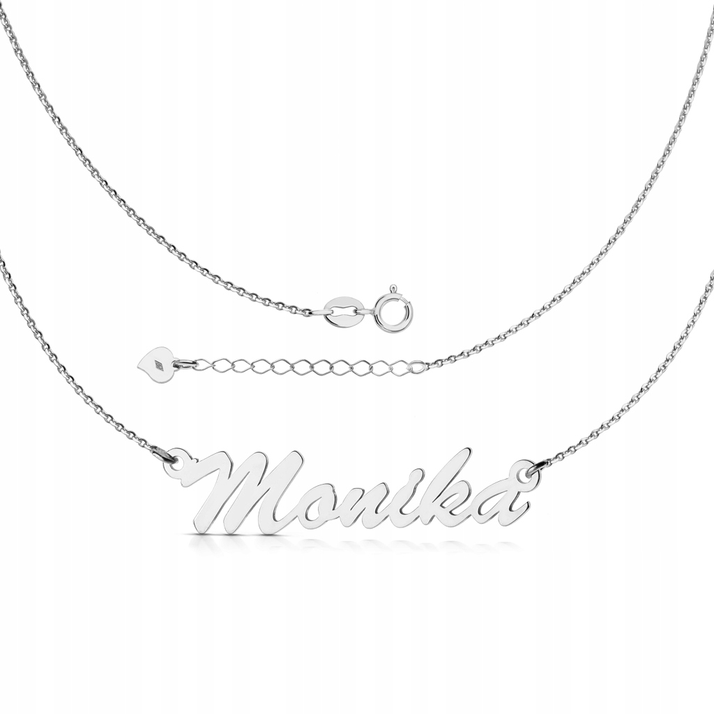 Stříbrný náhrdelník s jménem Monika 925 gravírování