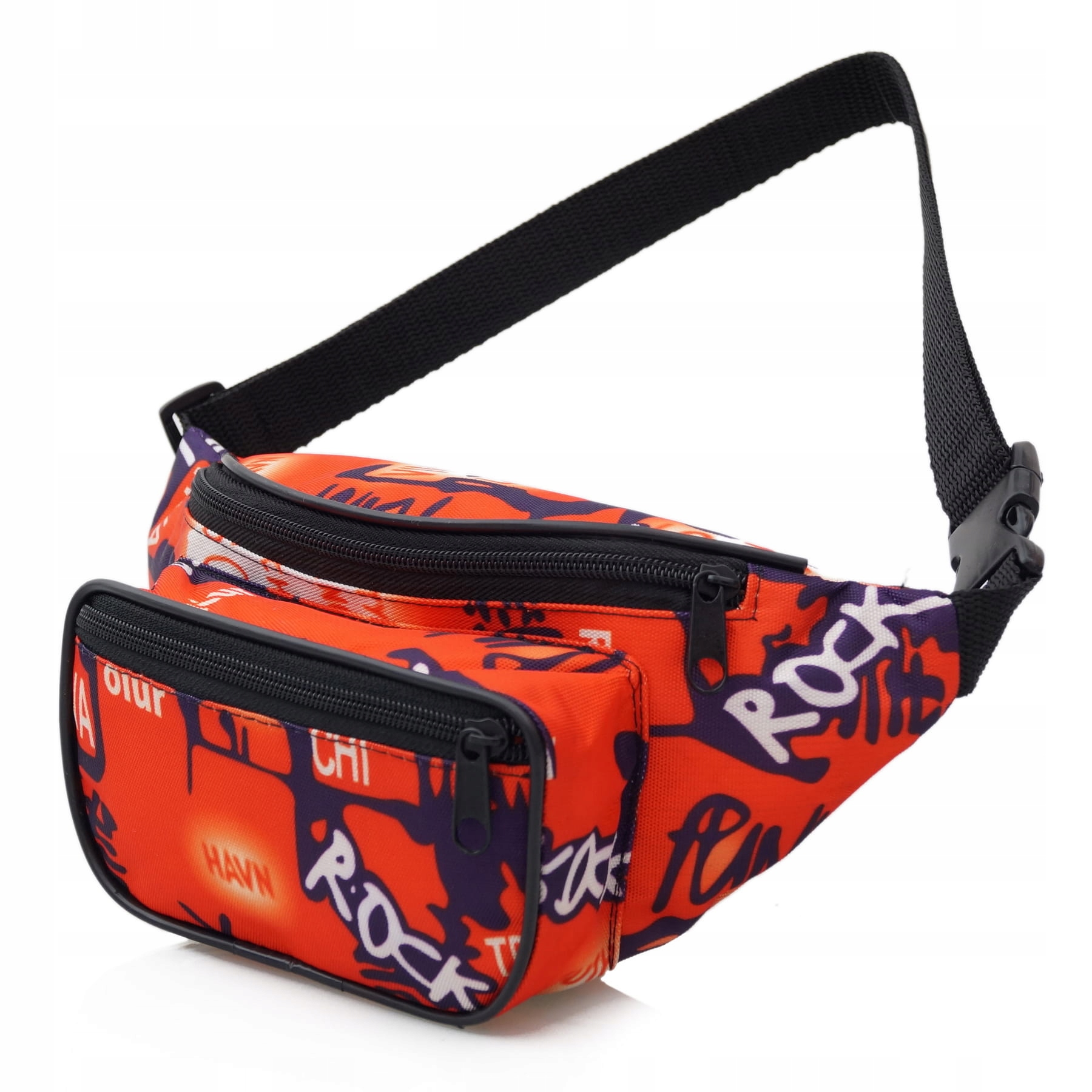 

Nerka saszetka biodrówka polska rock Pomarańczowa