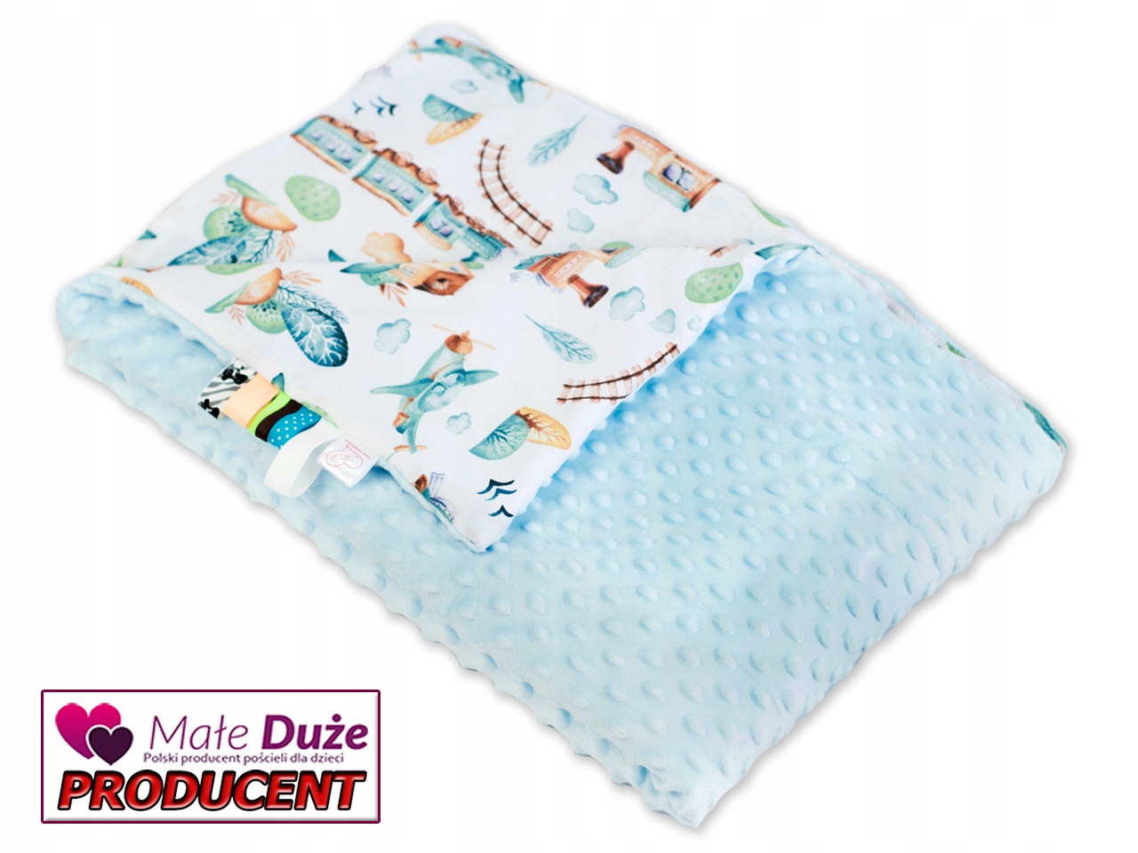 

Ciepły Kocyk 140x200cm dla dziecka kołderka minky