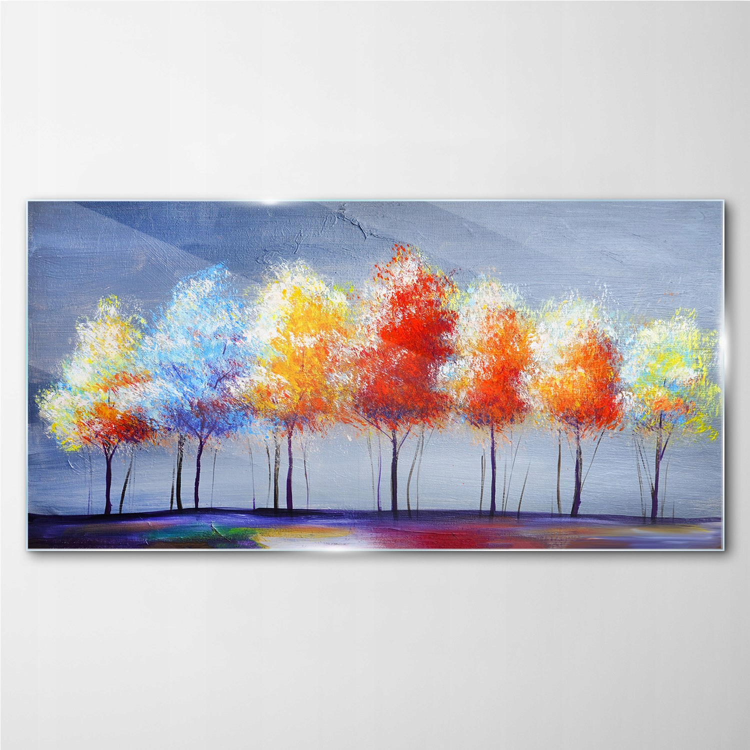 

Nowoczesny obraz szklany z nadrukiem Drzewa 140x70