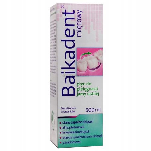 

Baikadent Płyn miętowy 300 ml