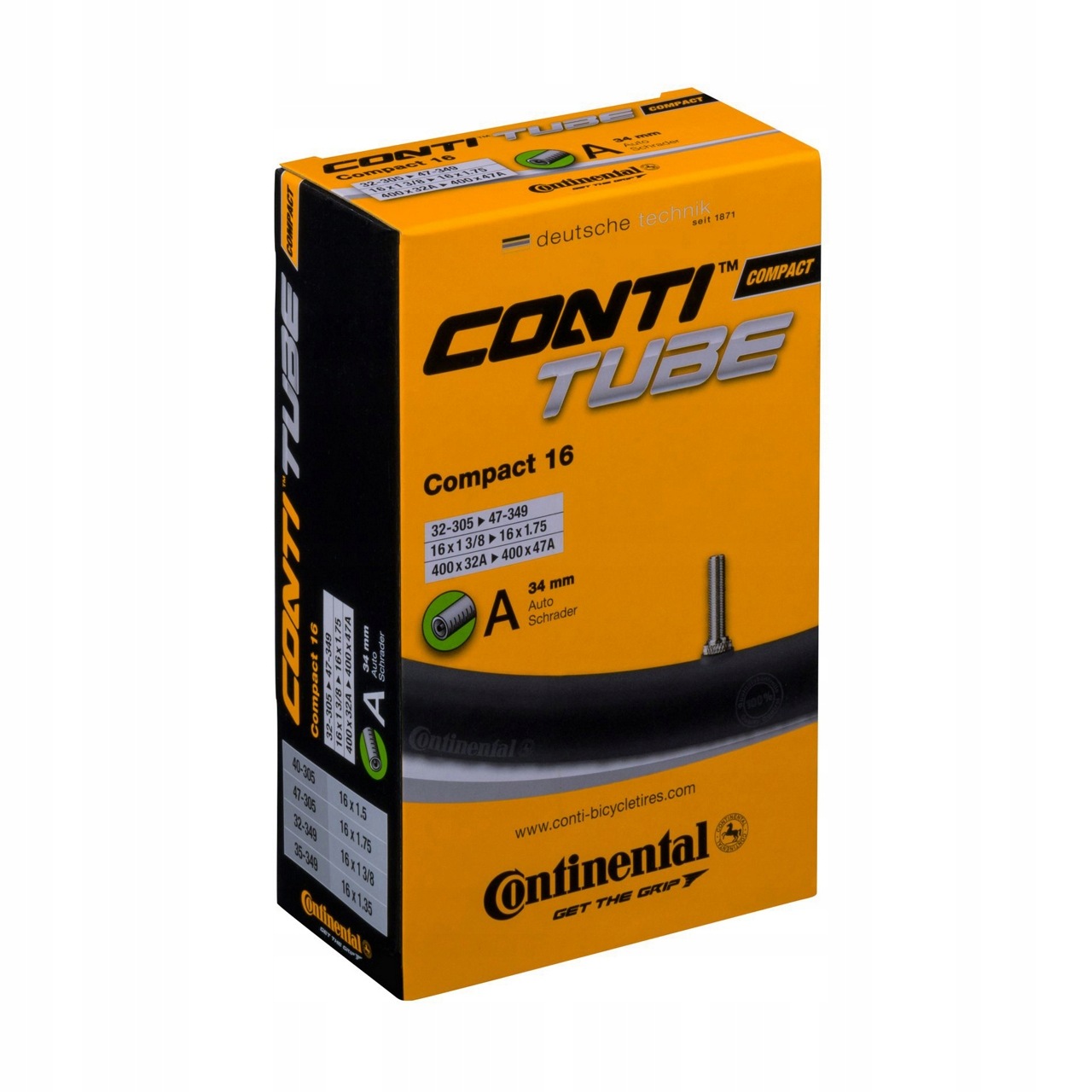 Continental dętka Compact 16 Auto 34mm