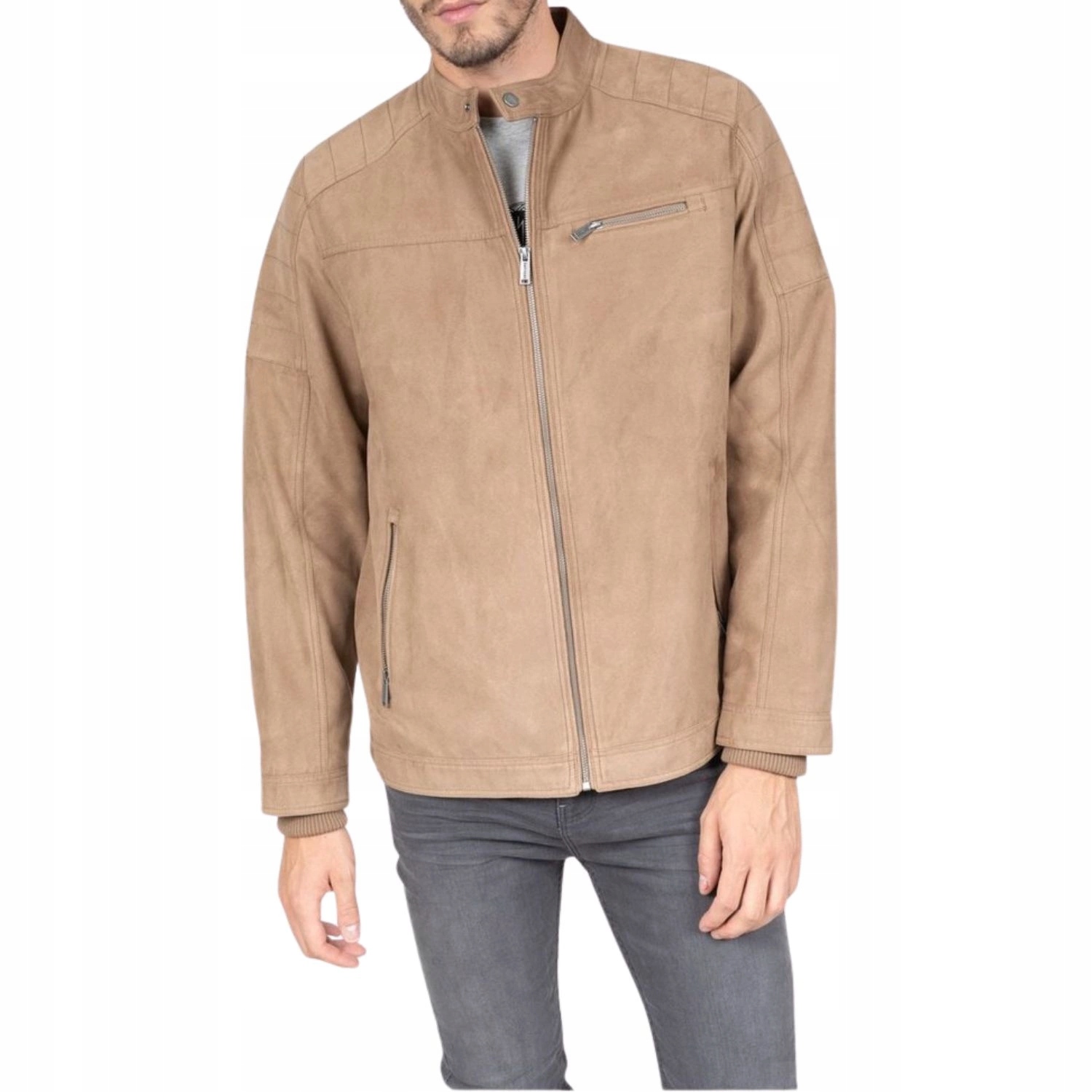 Pánská přechodová bunda Deeluxe Agency hnědá, módní pilotka vel. L