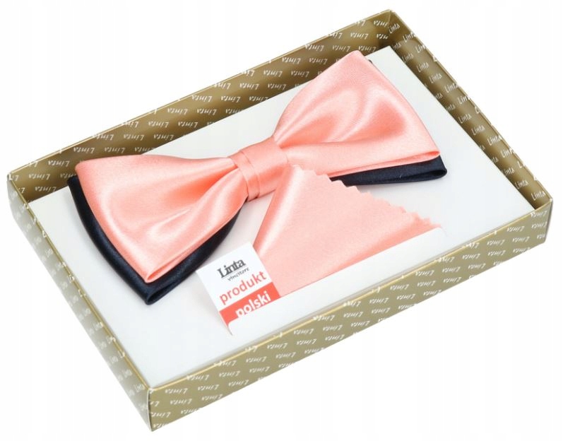 

Mucha Męska Muszka Męska Z Połyskiem Łososiowa