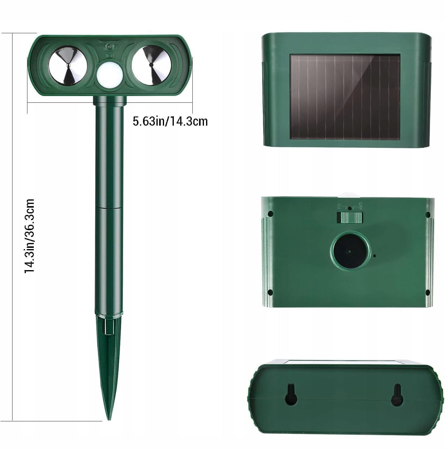 ZEWNĘTRZNY ODSTRASZACZ KOTÓW,ULTRADŹWIĘKOWY ODSTRASZACZ KOTÓW,PRZECIW KOTOM Stan opakowania oryginalne